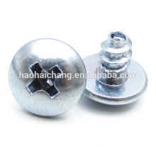 Blue Zinc Plated Steel Self Tapping Round Head Screw